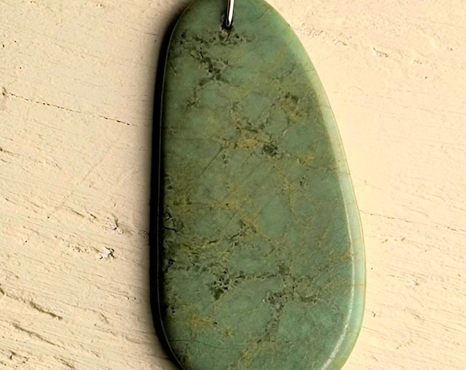 Vintage Turquoise Gemstone Necklace, Native AMerican SouthWestern Pendant