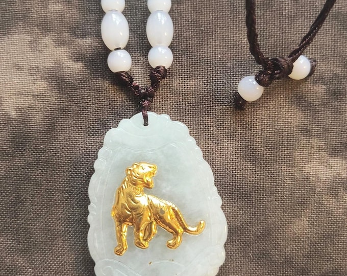 Sweet Green Jade Confucius Pendant, Good Luck Charm