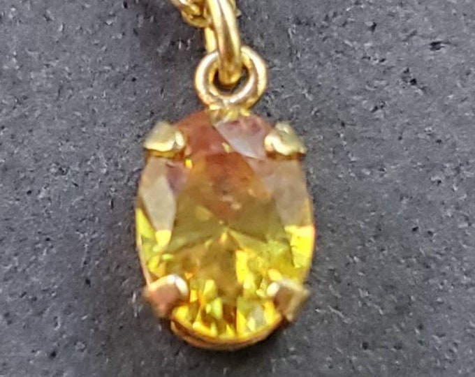 Sphene Titanite Pendant, Rare Gemstone Necklace,  Intense Green Orange Flash, Beautiful Gem, Tons of Color change, Similar to Alexandrite