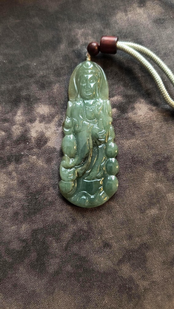 Jadeite Guanyin Pendant - Wear Alone or Create Your Own Mala Necklace