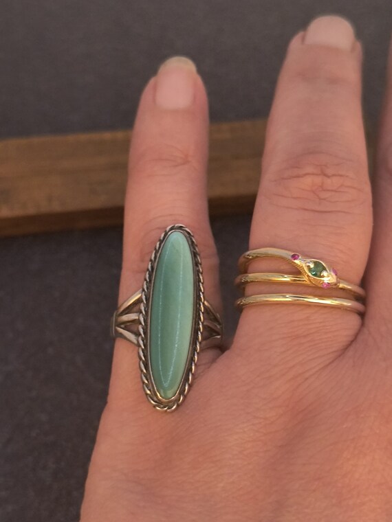 Turquoise Ring from the American Southwest / Sz 6… - image 2