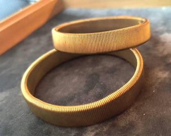 Sleeve Garters : Vintage Art Deco Sleeve Holder Arm Bands - Metal Mesh