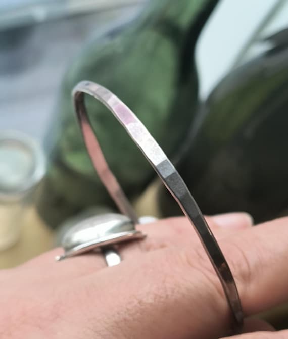Timeless Hammered Bangle Bracelet for Stacking!