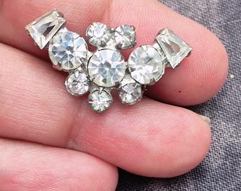 Rhinestone BAT Pin in the Edwardian Style