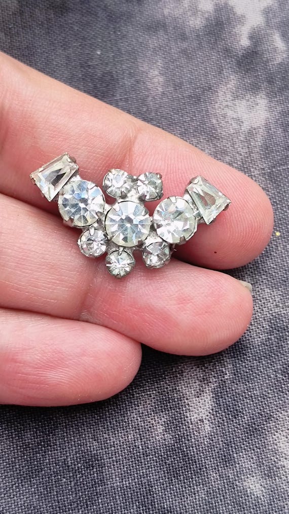 Rhinestone BAT Pin in the Edwardian Style