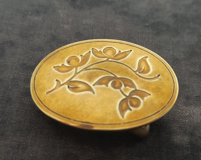 1982 Vintage Brass Buckle for Belt or Dress