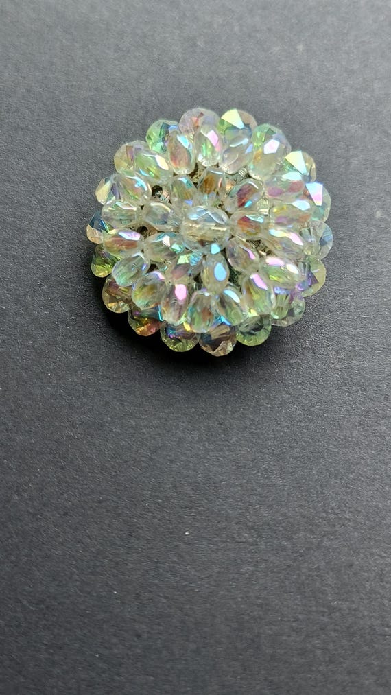 Vintage Austrian Crystal Bead Brooch for Wedding or Daily Wear