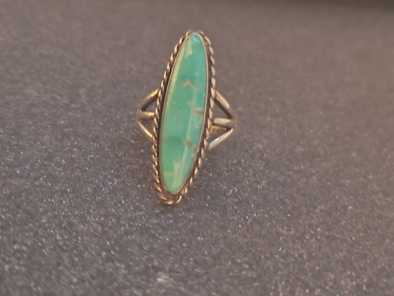 Green Turquoise Ring from the American Southwest,… - image 2