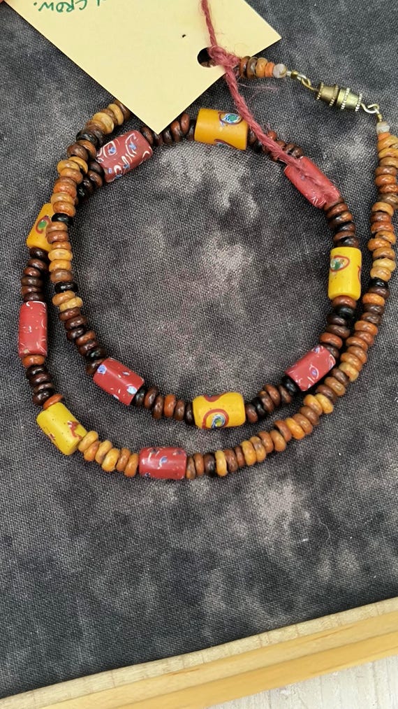 Antique African Trade Beads - Venetian Eye Motif, Circa 1800s