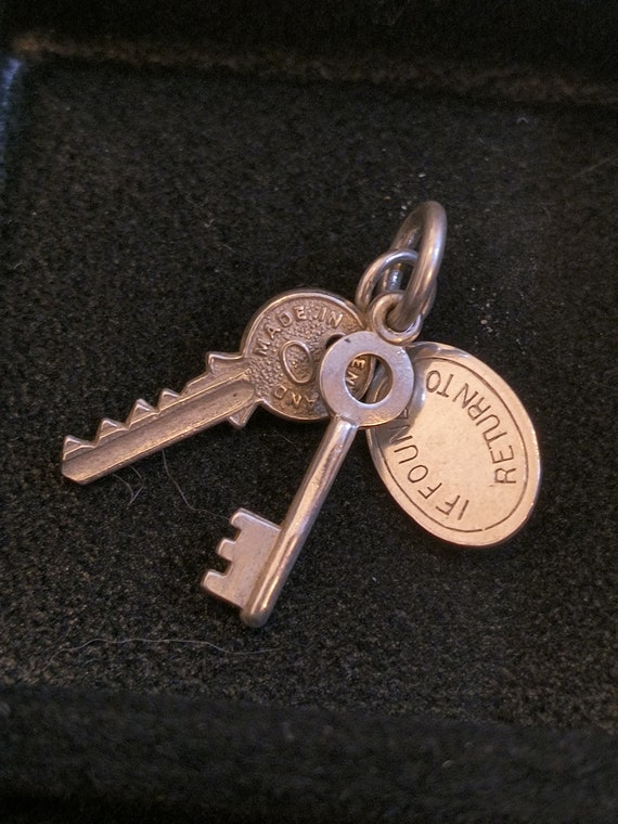 First Home Charm - Edwardian Key Ring, Early 1900s