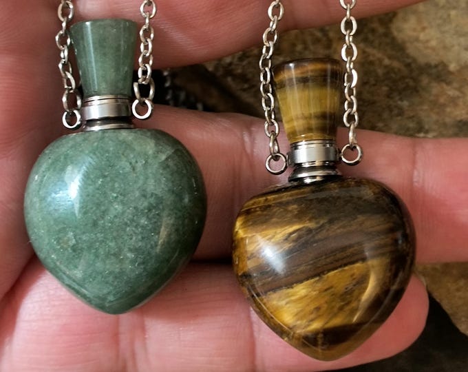 Heart Shaped Gemstone Bottle for your Potions and Perfumes!