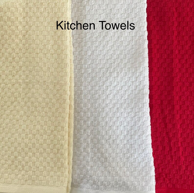 Kitchen or Bath Hand Towel Bunny with Flowers Embroidered on Cotton Towels
