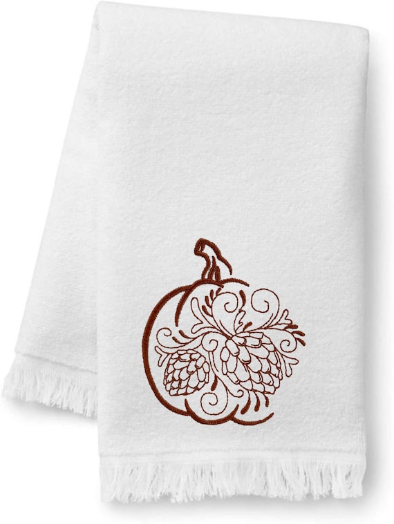 Pumpkin on sale colored towels