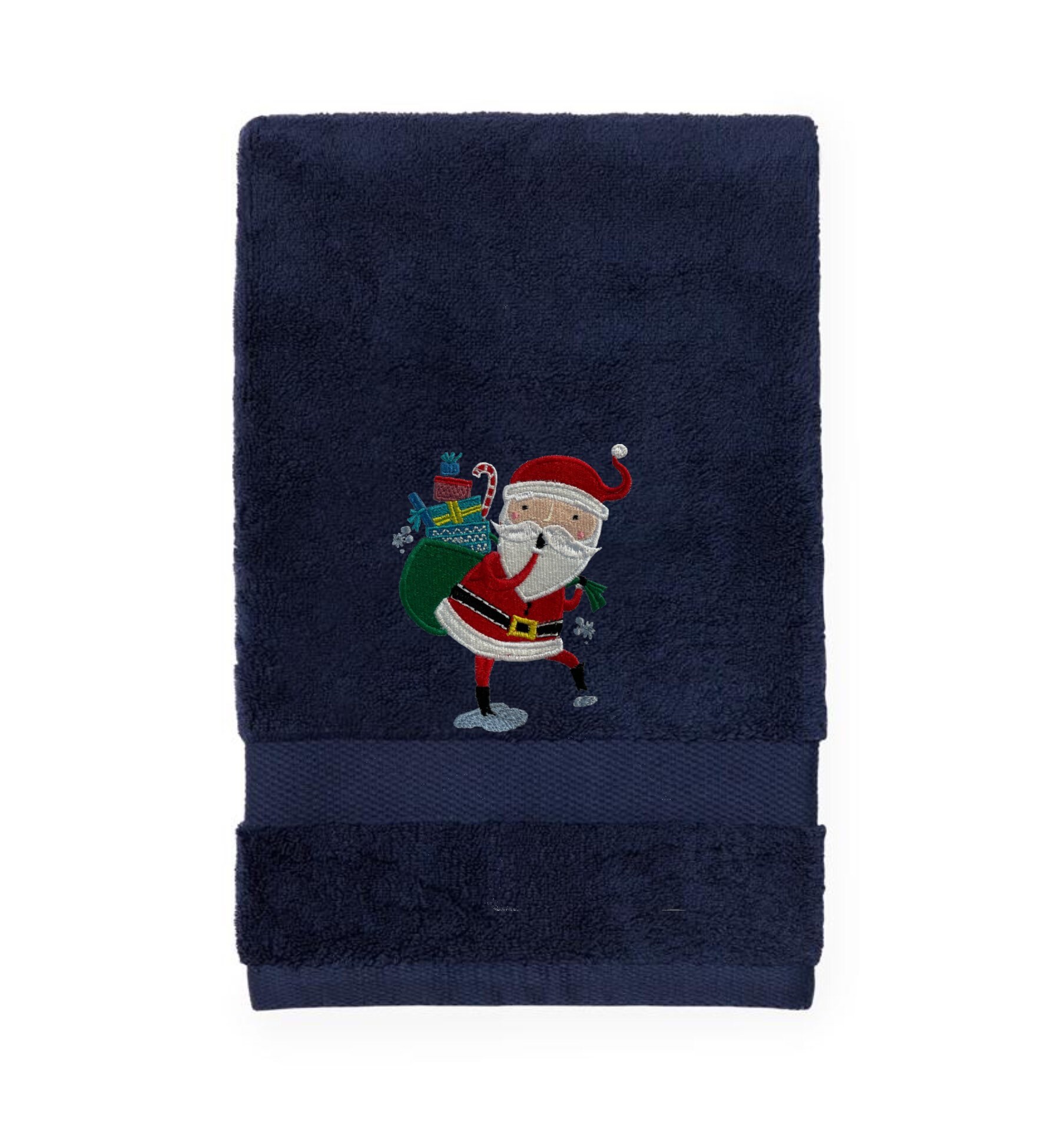 Embroidered Christmas Santa Bath Towels. 100% Cotton Hand or - Etsy