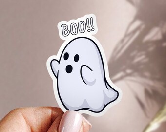 Cartoon Ghost Sticker - Etsy