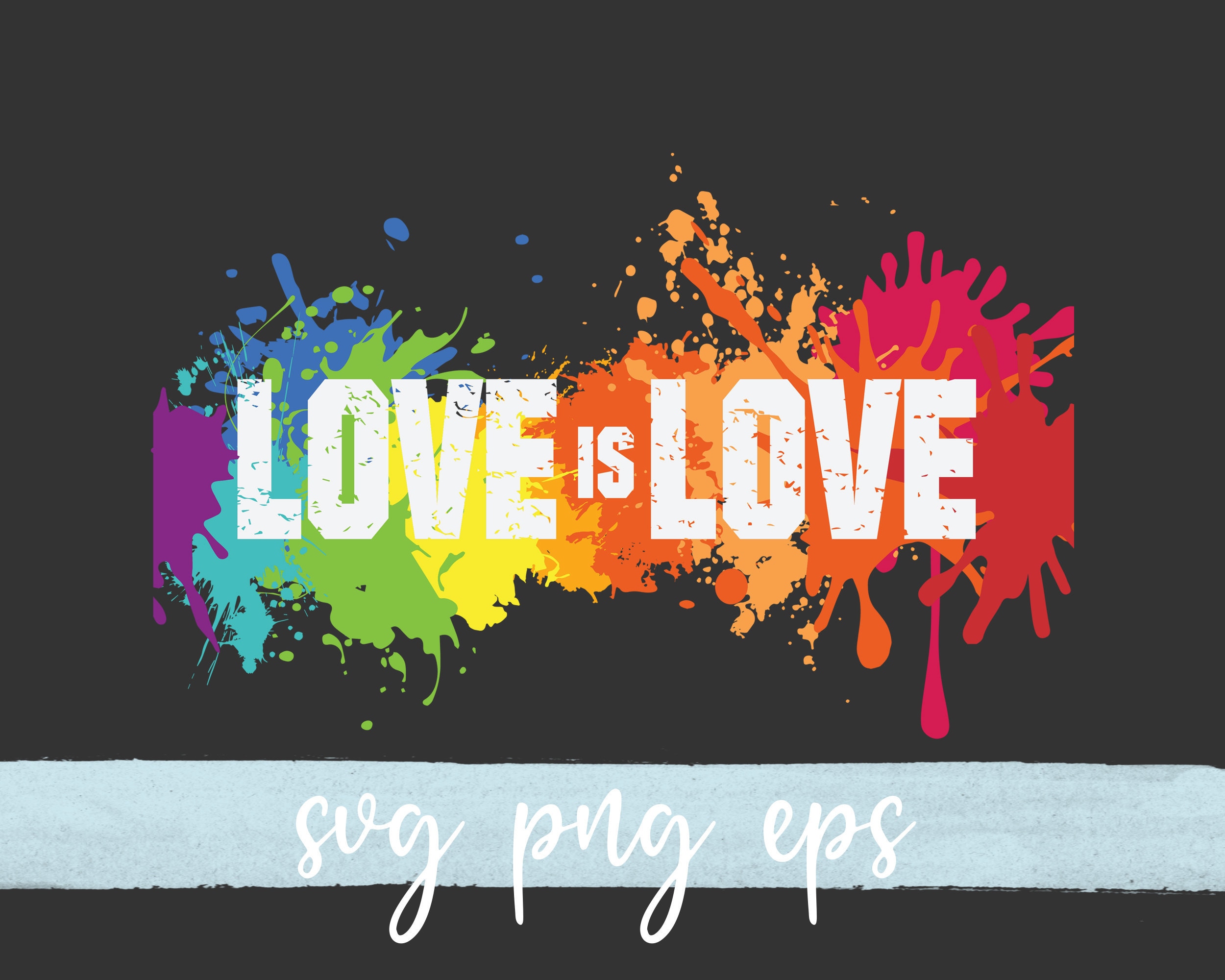 Love Is Love LGBTQ Pride svg Cricut Cut File png eps | Etsy