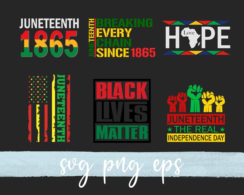Download Juneteenth BLM svg png eps Cricut Bundle Cut File Clipart ...
