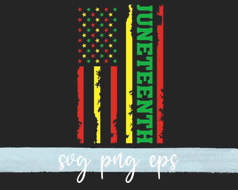 Download Juneteenth flag BLM svg png eps Cricut Cut File Clipart | Etsy