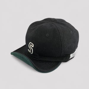 Flannel Baseball Cap with Adjustable Visor – Soft Wool Designer Hat, 6-Panel Streetwear Style, Designed in London