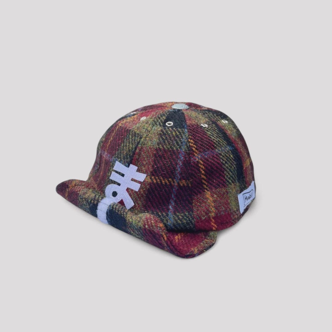 Casquette réglable Harris Tweed Rouille à carreaux traditionnel de golf de golf unisexe fabriqué en Ecosse - Canada