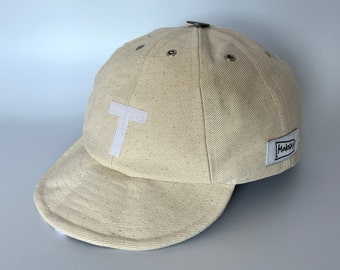 Cotton Baseball Cap - 8-Panel Cap with Adjustable Visor, Handmade Initial Baseball Hat, Women's Custom Logo Hat, Unisex Fashion Ball Cap