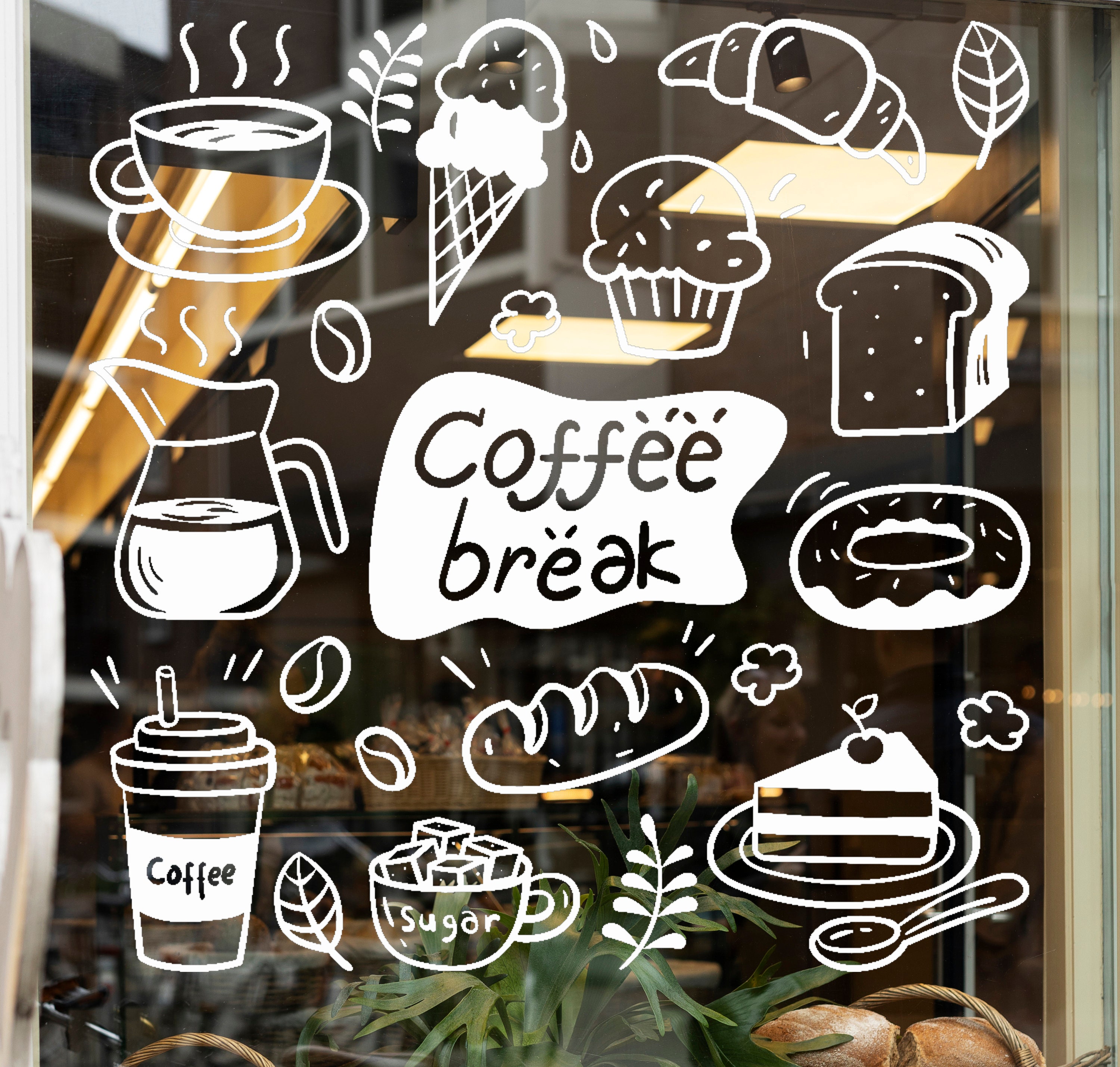 Spring Coffee Shop Stickers for Bullet Journal – ANOOK3