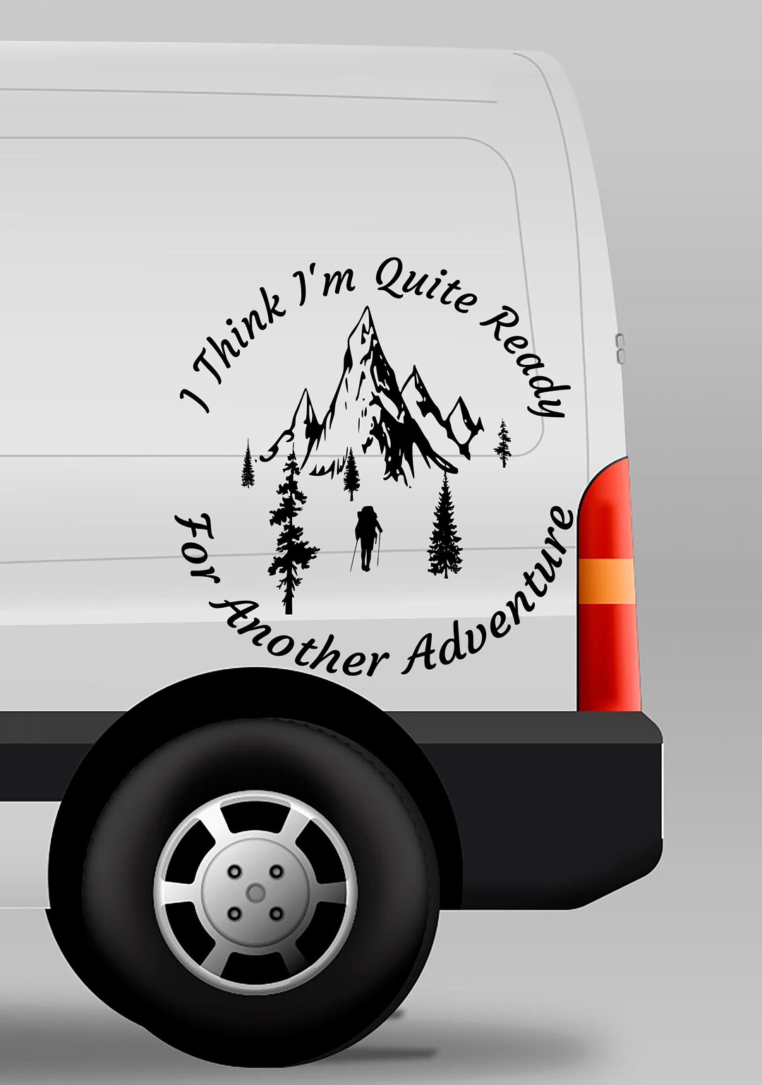thumbnail image 2 of 'I Identify As A Campervan' Funny Vinyl Sticker Decal For Car, Van, Laptop 2 of 4