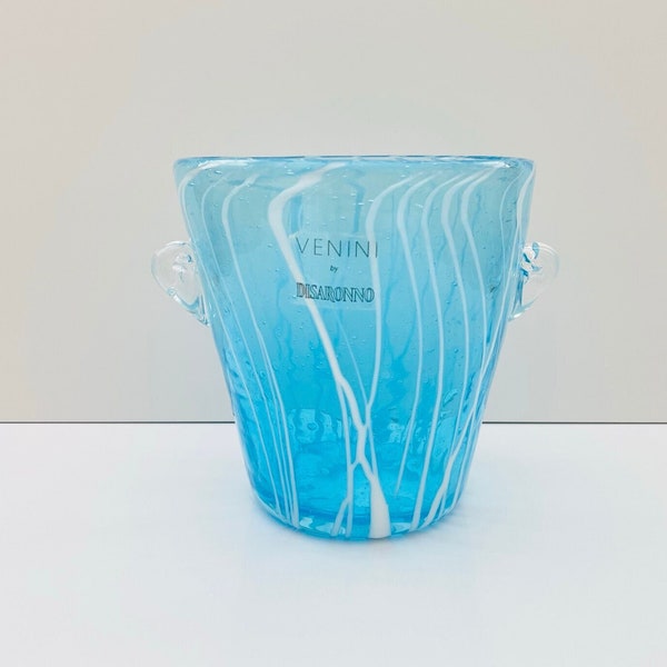 Vintage Venini by Disaronno Art Glass Ice Bucket