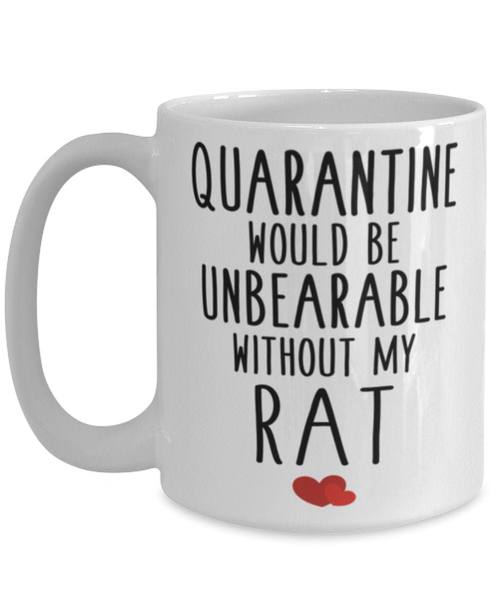 Cute Rat Gifts Funny Quarantine Rat Lovers Present Rat Etsy