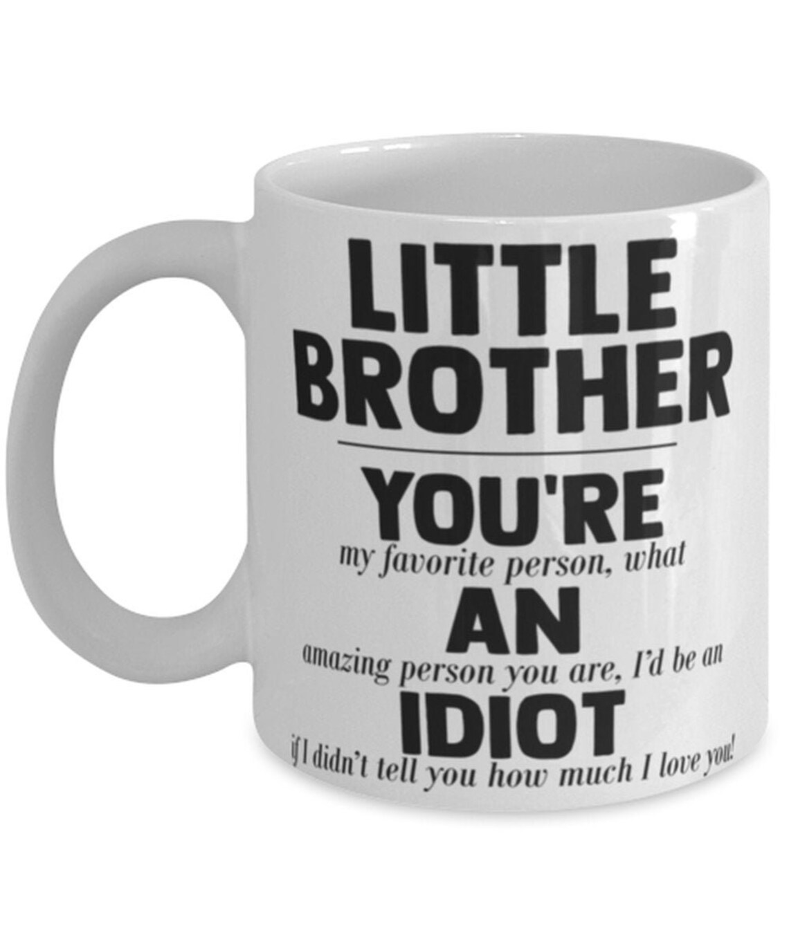Funny Little Brother Gift Rude Little Brother Birthday Etsy