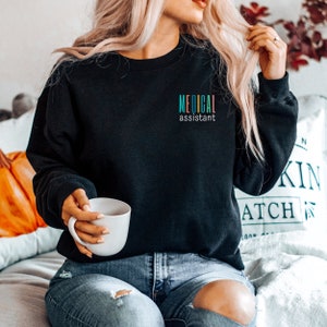 Medical Assistant Crewneck Sweatshirt, Gift for MA, Future Medical Assistant, Cute MA Shirts, Gifts Emergency MA, Doctor Assistant, Unisex