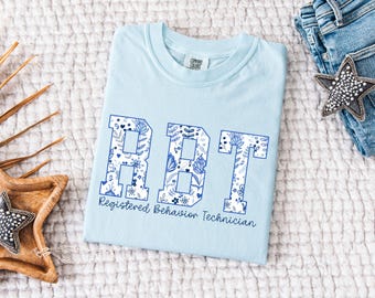 Registered Behavior Technician Comfort Colors Shirt, RBT T-shirt, Gift for RBT, Behavior Analysis, Tech Student Tee,RBT Team Gift, Grad Gift