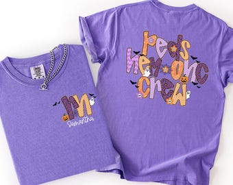 Peds Hem Onc Crew Halloween Custom RN Tee, Pediatric Hematology Oncology Crew  Personalized Nurse Comfort Colors® shirt, Cancer Nurse Gift