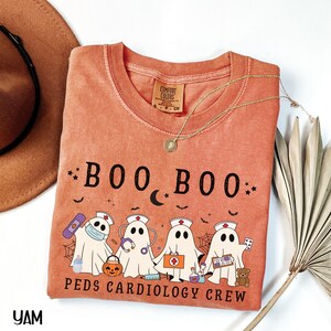 Pediatric Cardiology Crew Comfort Colors® Halloween shirt, Peds Cardiac Nurse/Staff T-shirt, Cardiac Pediatrics Department, PICU Cardiac Tee