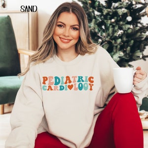 Pediatric Cardiology Sweatshirt, Peds Cardiac Nurse/Staff Sweater, Cardiac Pediatrics Department, PICU Cardiac Staff Gift, Christmas Sweater