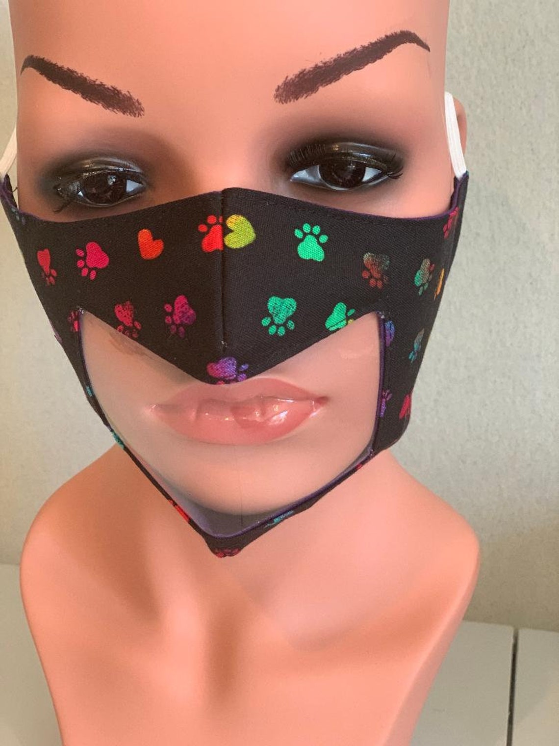 Window mask for lip reading speech language pathologist for Etsy