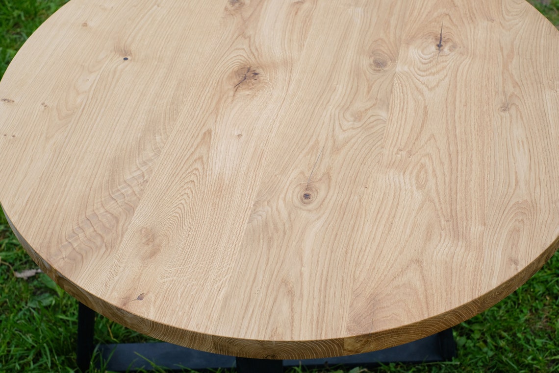 35 Oak round table top one European white oak round Etsy