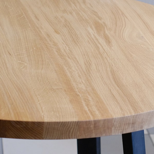 87cm (34") Oak round table top one, European white oak round dining table top, oak, round table top, round dine table top, coffee table top