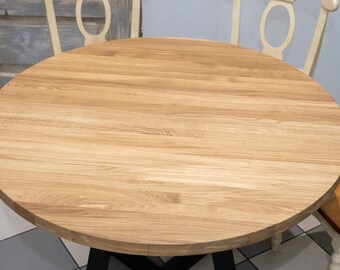 110cm Oak round table top without legs, round dining table top, oak, round table top, round dine table top, large dine table top