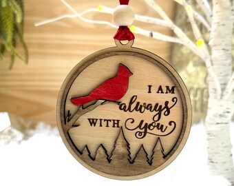 Memorial Christmas Ornament: Cardinal, In Loving Memory, Sympathy Gift