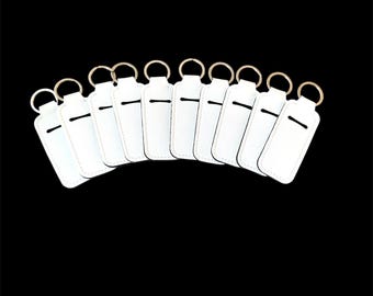 Sublimation Blanks: Neoprene Lipstick Holder Keychain, DIY Party Favors (Set of 10)