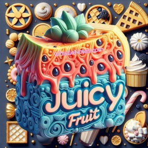 Juicy Fruit Super Strong Vegan Hair Body & Room Mist | Perfume | Gourmand | Candle | Lotion | Organic | Sugar Me Sweet | dstfragrances