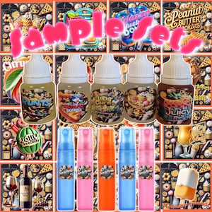 Delicious Gourmand Vegan Fragrance or Body Oil Sample Sets | Dessert | Organic | Perfume | Smell Like A Snack | Sugar Me Sweet | Dr Sweet