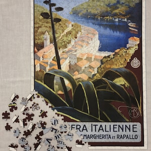 Wooden Jigsaw Puzzle, 494 pieces, &#39;Italian Riviera&#39;