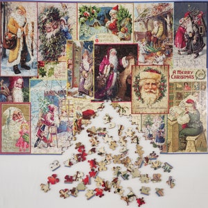 Wooden Jigsaw Puzzle, 609 pieces, &#39;Old Saint Nick&#39;