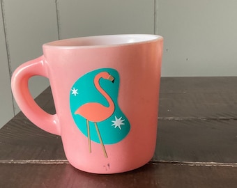 MCM Flamingo Pyrex Decal