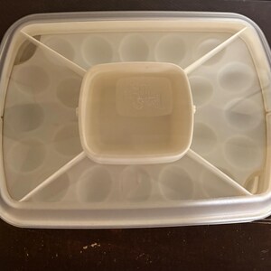 Bandeja rectangular para huevos y verduras Pampered Chef Chillzanne n.° 2781