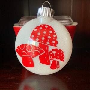 Federal Glass Mushroom inspired ornament