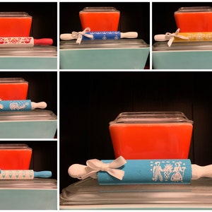 Pyrex inspired mini rolling pins