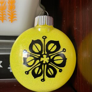 Pyrex pressed flowers inspired ornament